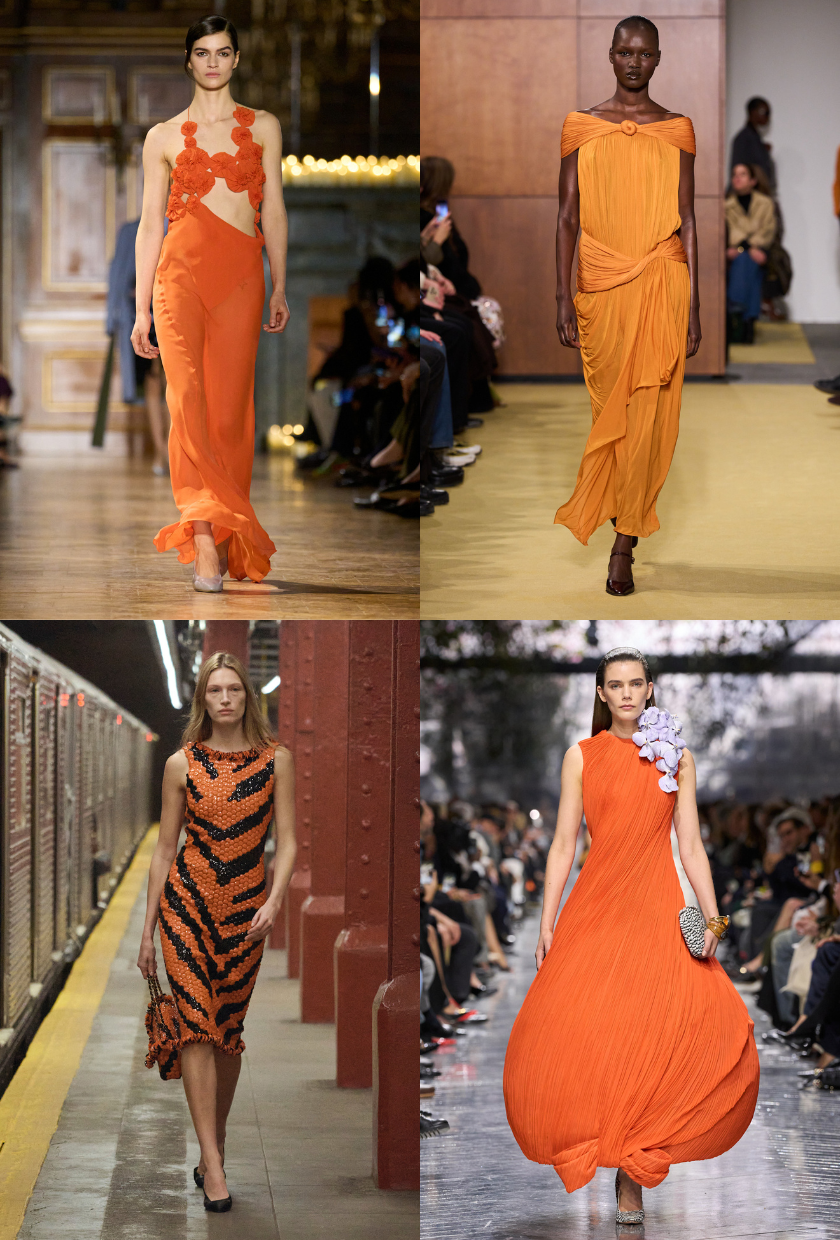An image of the orange colour trend, one of the biggest colour trends for summer 2026.