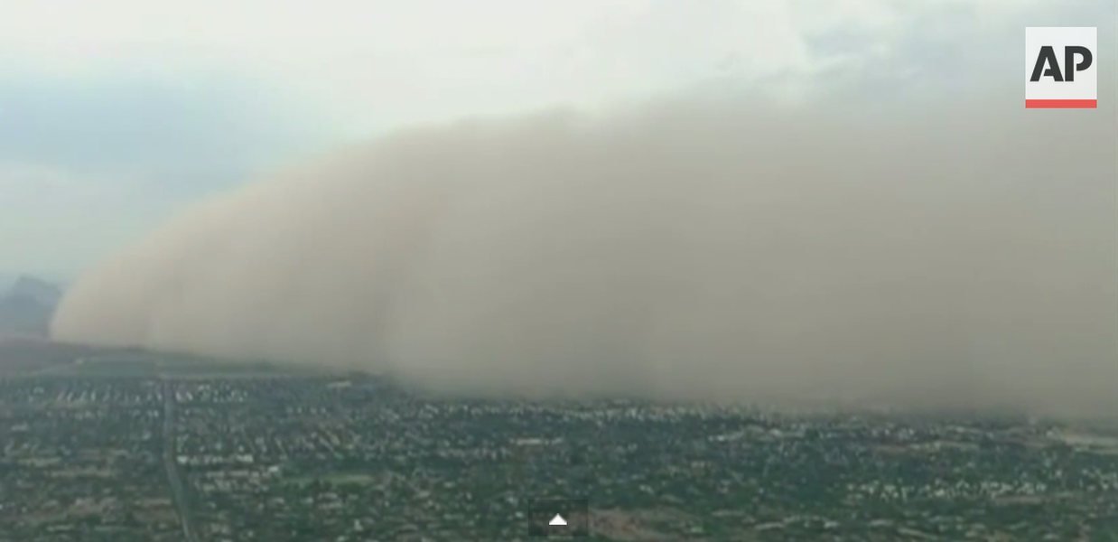 Watch this incredibly large dust storm roll across Phoenix