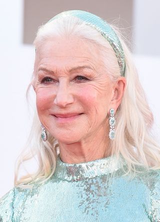 Helen Mirren attends the red carpet of the movie "Madres Paralelas" during the 78th Venice International Film Festival on September 01, 2021 in Venice, Italy