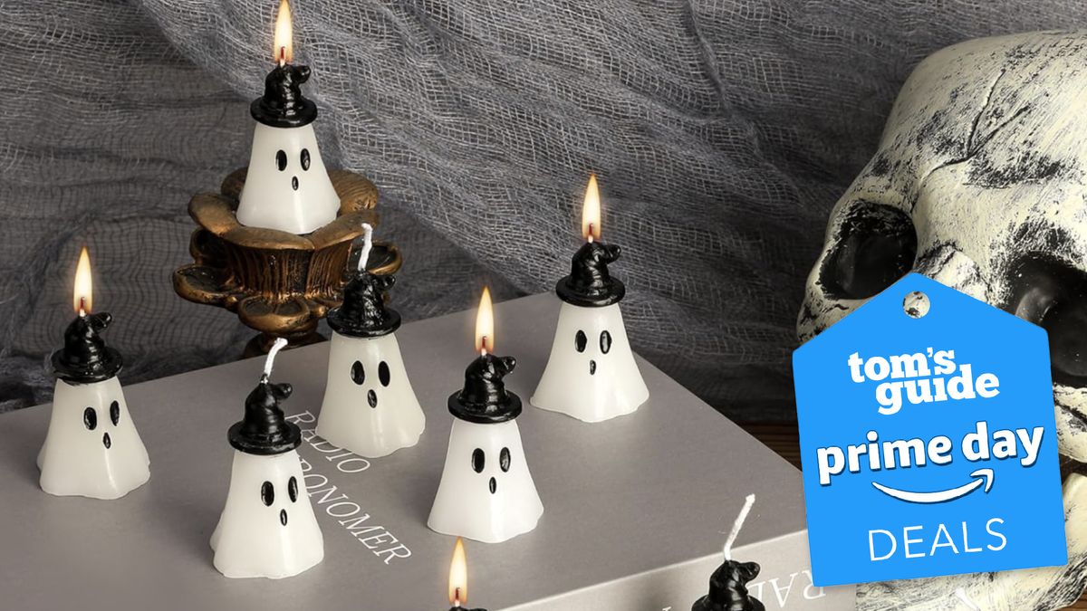  10 PCS Halloween Ghost Candles