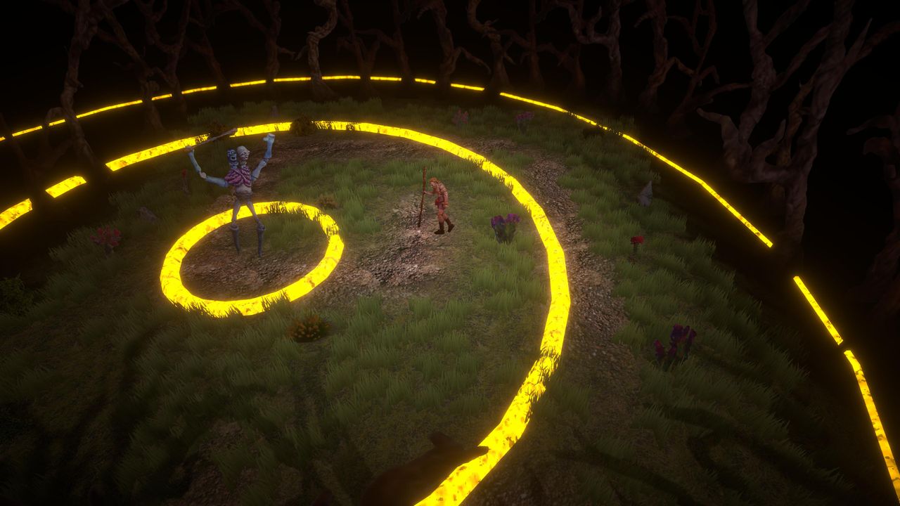Bullet hell bossfight in Judero