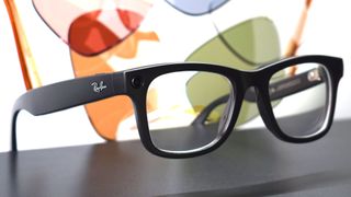 Photograph of Ray-Ban Meta smart glasses.