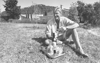 Peter Mayle in front of his house. (Photo by Ian Cook/The LIFE Images Collection/Getty Images)