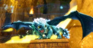 Guild Wars 2's Aurene, when she was first hatched.