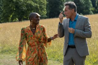 t'nia miller and rufus sewell in the diplomat