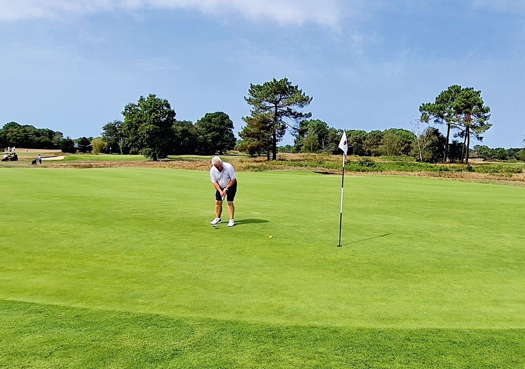 Failing to save par on 18 at Cabot Bordeaux
