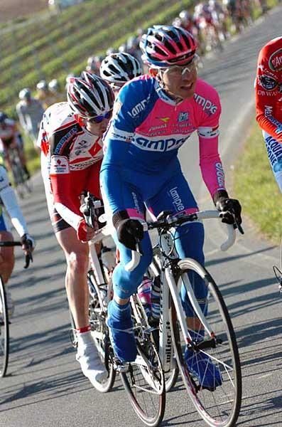 Damiano Cunego (Lampre) racing in Etruschi