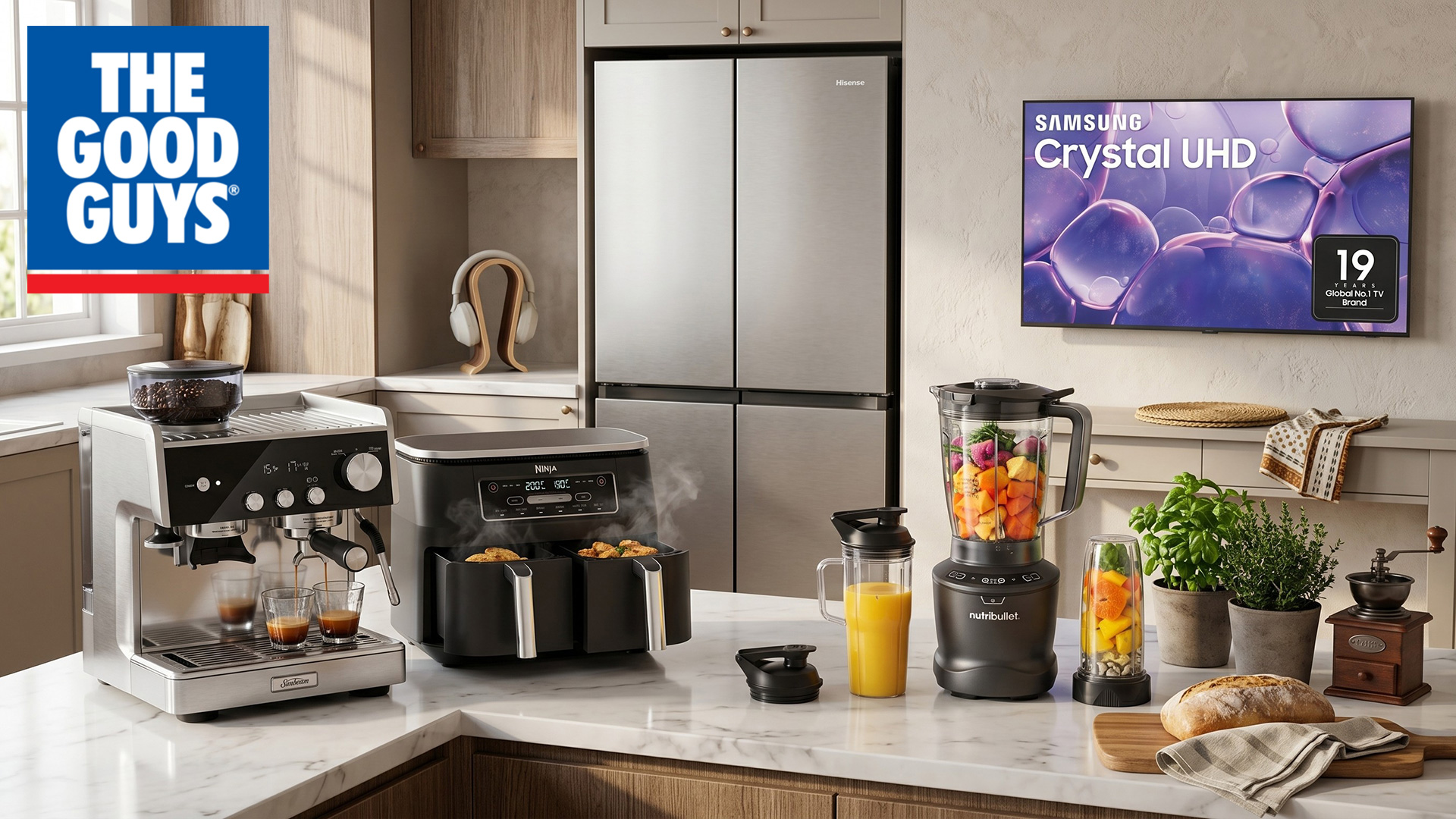Various products in a kitchen environment