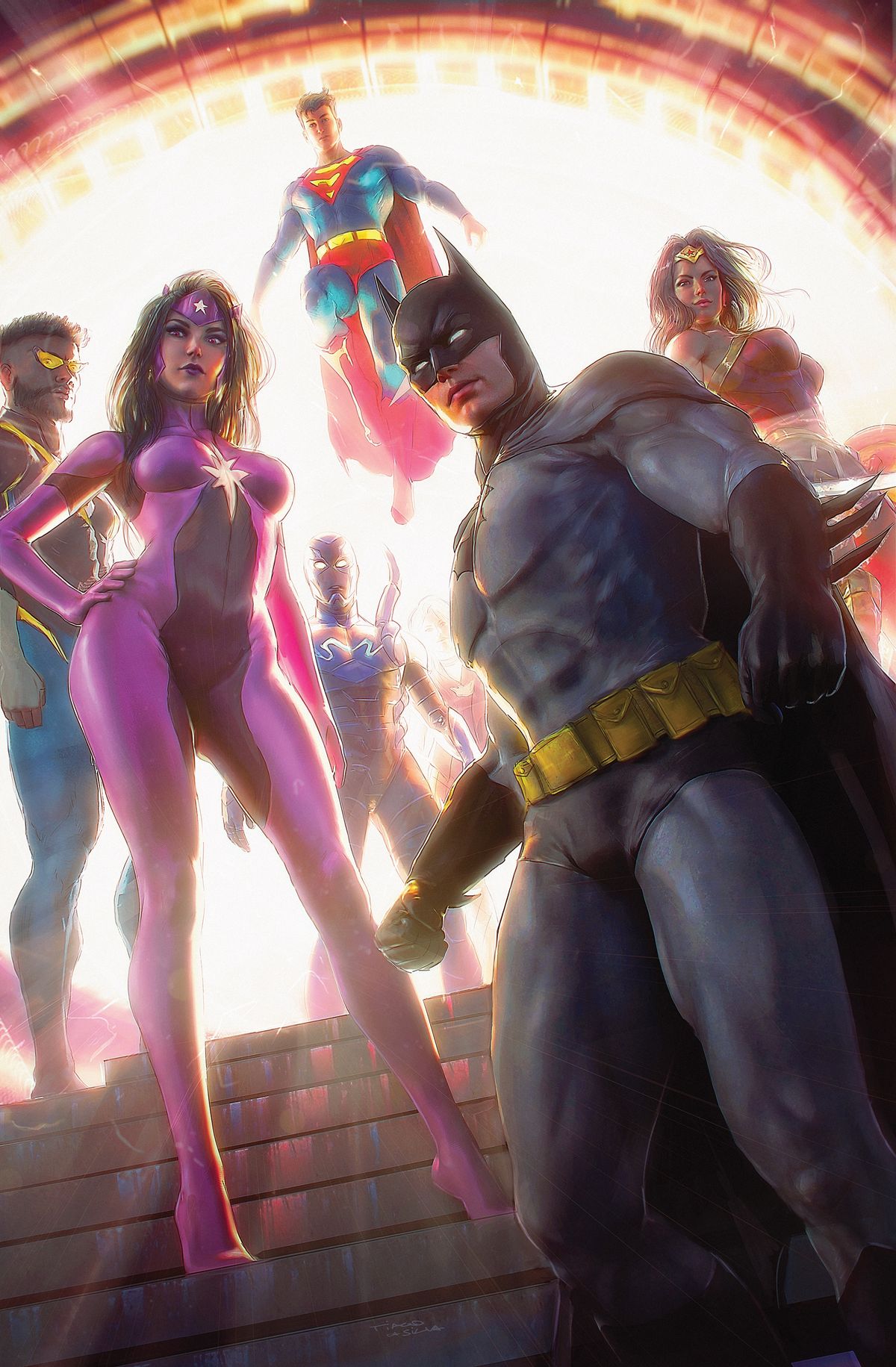 Tiago da Silva's variant cover for Justice League Unlimited&nbsp;#7.