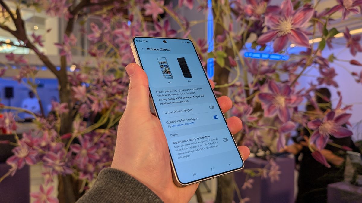 Samsung Galaxy S26 Ultra privacy display uit