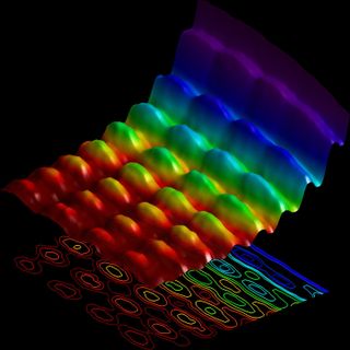 dual image of light particle wave duality