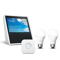 Echo Show plus Philips Hue White Starter Kit, now £214.99 (was £259.98)