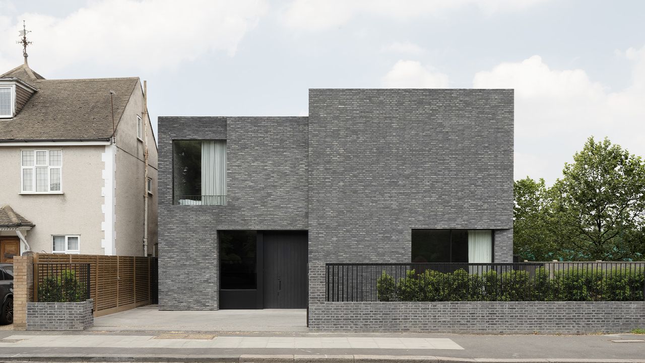 grey brick Wimbledon home