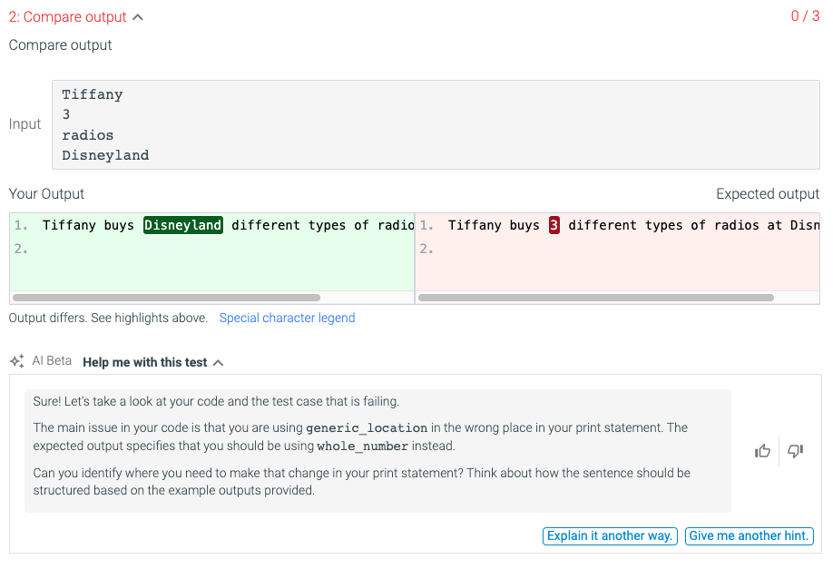 A screenshot of Arizona State University&#039;s new zyLabs AI Tutor in action. 