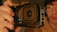 A screenshot of a promotional video featuring the GoPro Mission 1 Pro