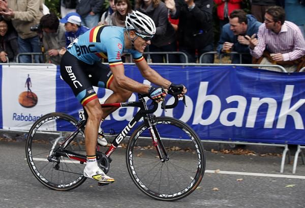 Philippe Gilbert (Belgium) en route to a road world championship.