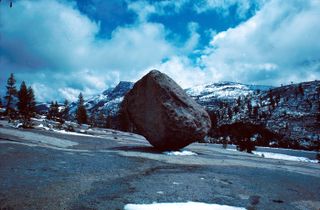 Glacial erratic in Yosemite National Park.