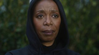 Theordora (Noma Dumezweni) in a black hoodie in The Watcher