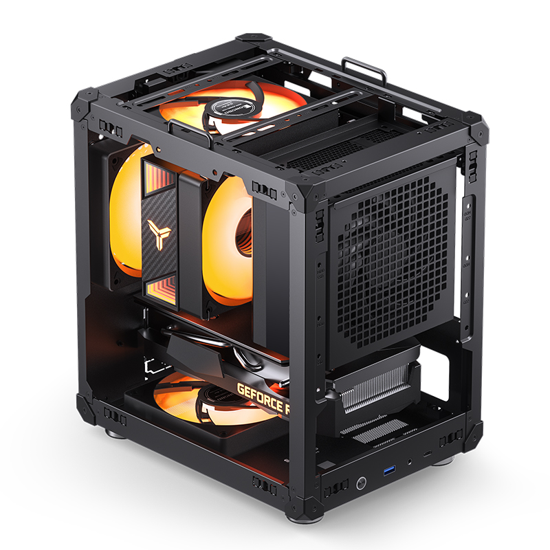 Jonsbo C6-ITX case, with side panels removed