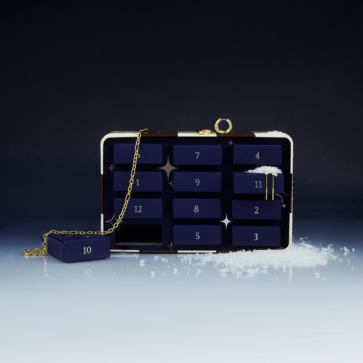 12 Day Advent Calendar in Gold