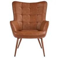 Aichele Faux Leather Wingback Chair
