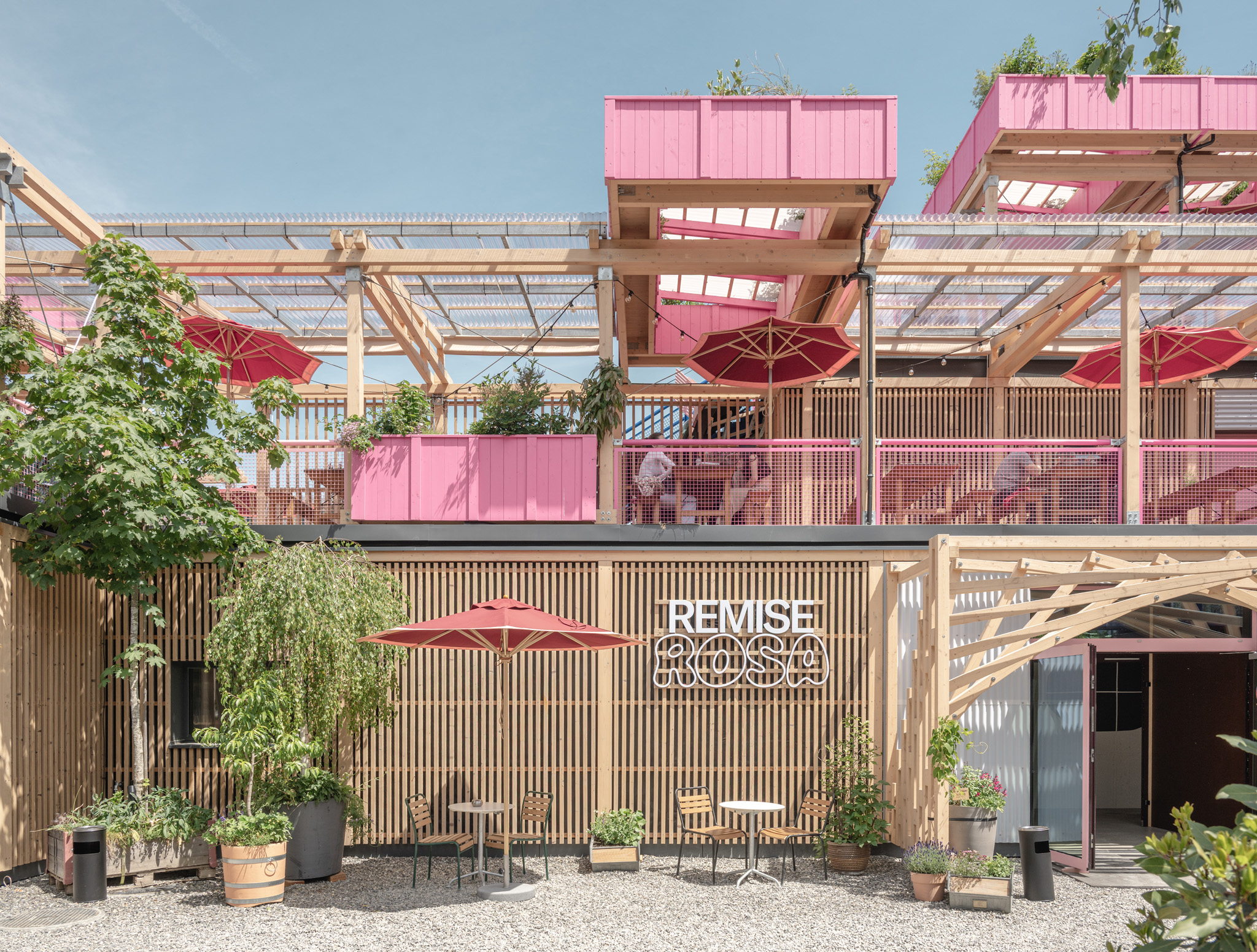 remise rosa, a new destination in zurich designed by hello wood