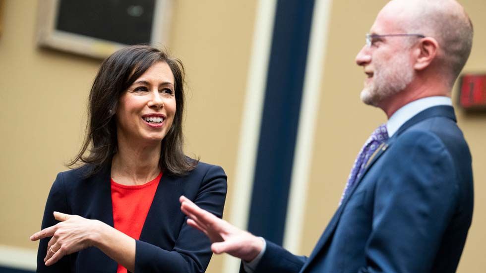 FCC members Jessica Rosenworcel and Brendan Carr