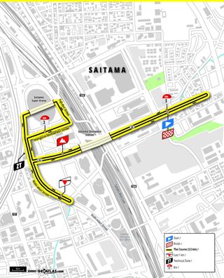 Tour de France Saitama Criterium route