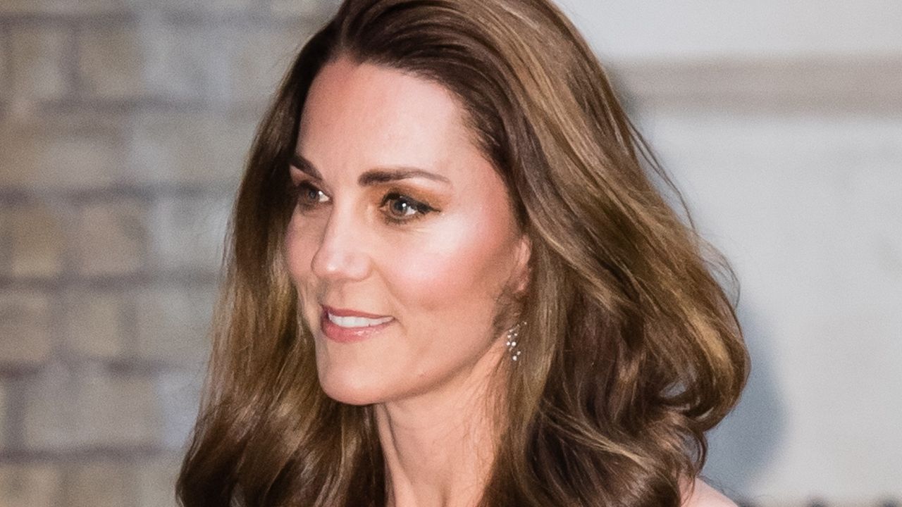 Kate Middleton at a gala dinner in 2019