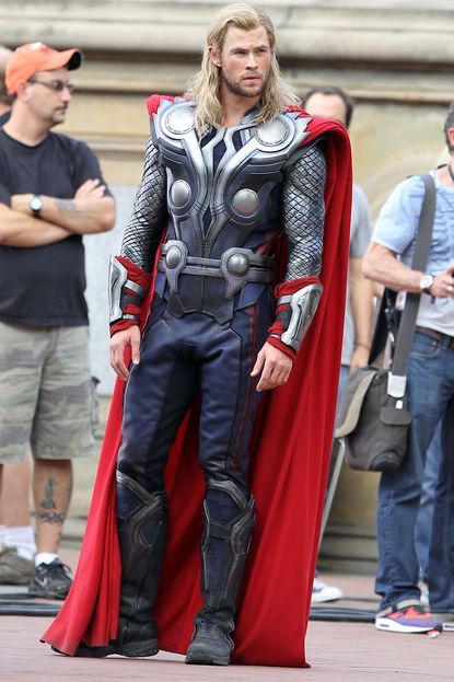 Chris Hemsworth in his Thor costume