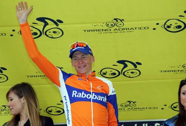 Robert Gesink (Rabobank) on the podium