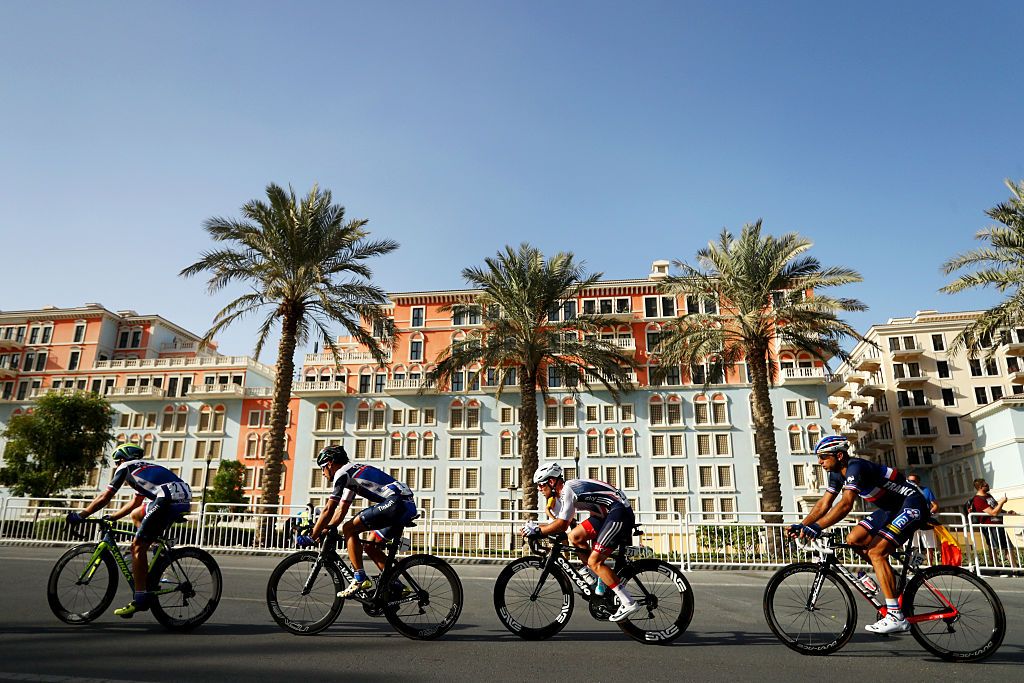 xxxx during the Elite Men's Road Race on day eight of the UCI Road World Championships on October 16, 2016 in Doha, Qatar.