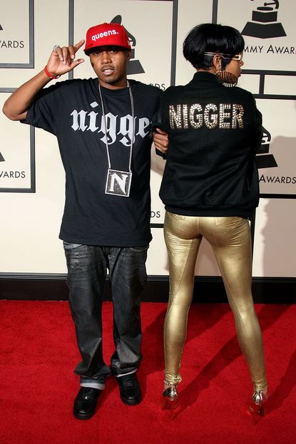 Nas and Kelis at the 2008 Grammy Awards