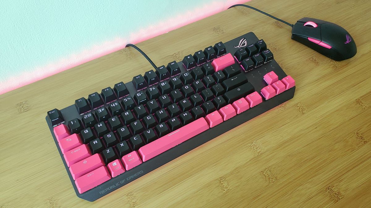 Asus ROG Strix Scope TKL Electro Punk Gaming Keyboard Review: Pink and