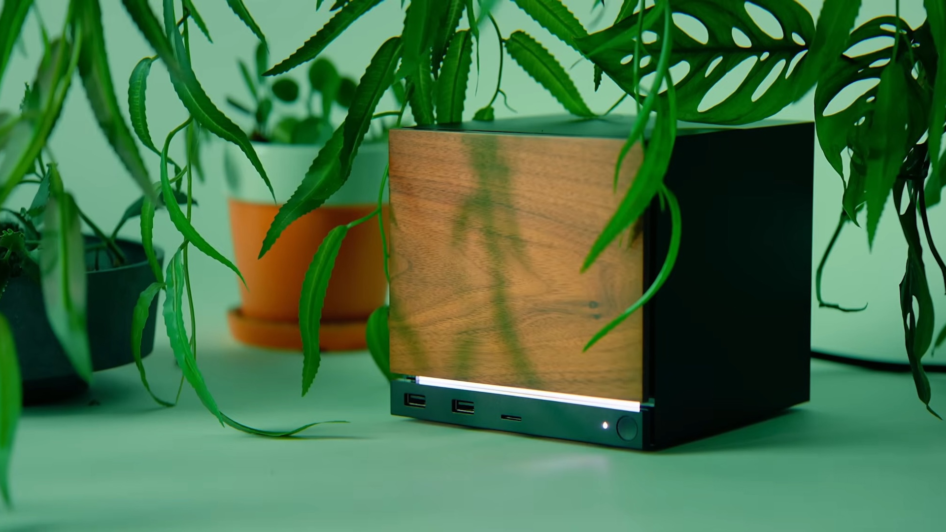 Steam Machine with a wood panel