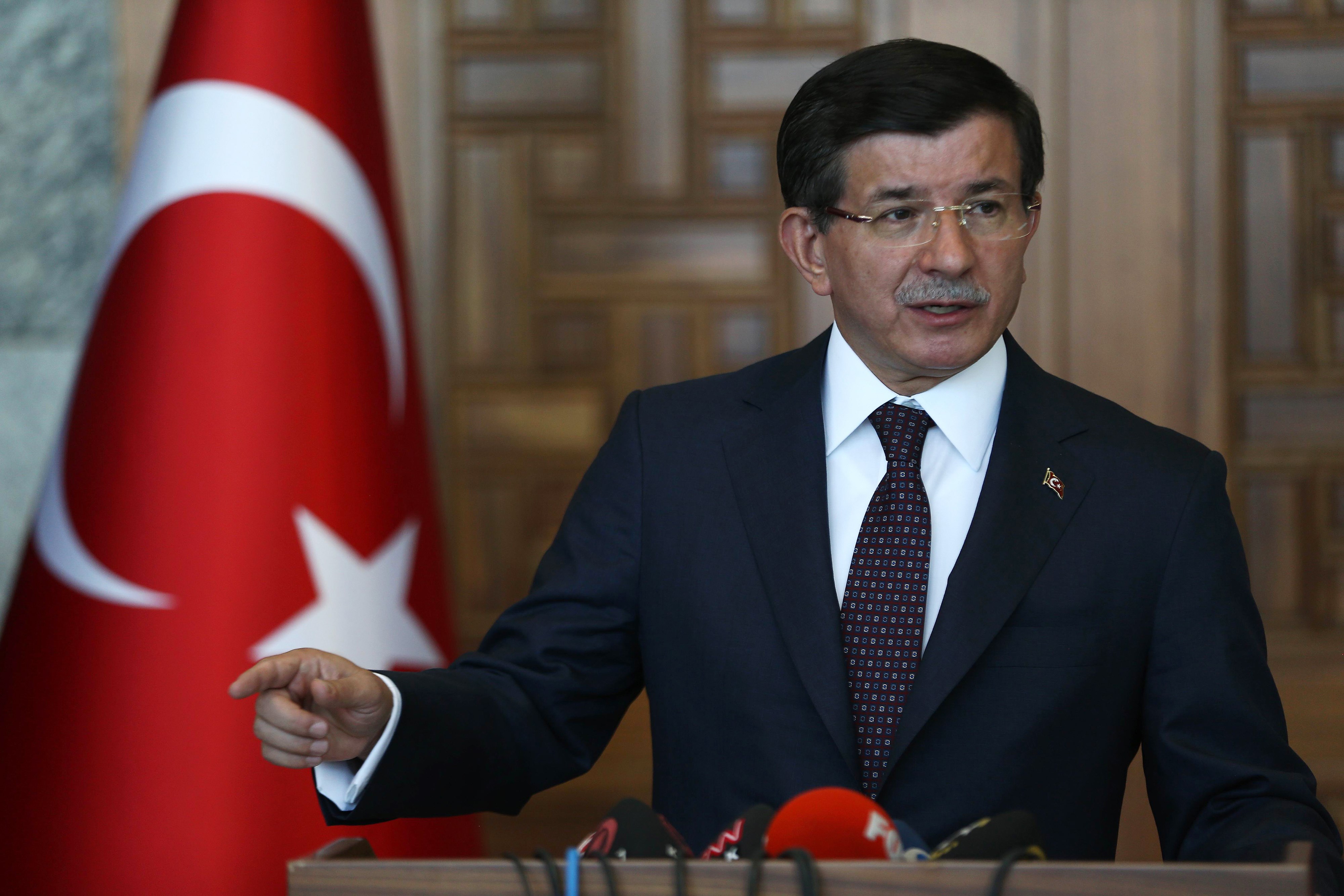 Turkey's Prime Minister Ahmet Davutoglu