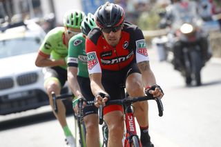 Daniel Oss (BMC) was in the break of the day and took the green climber's jersey