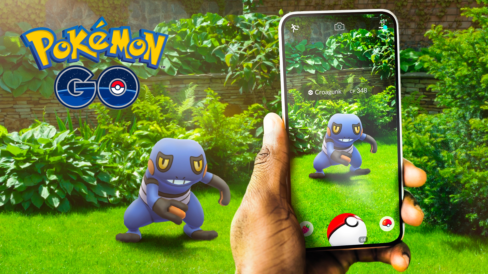 Press article for the augmented reality game Pokemon Go, showing Pokemon in the real world