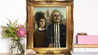 Beetlejuice American Gothic Parody Print