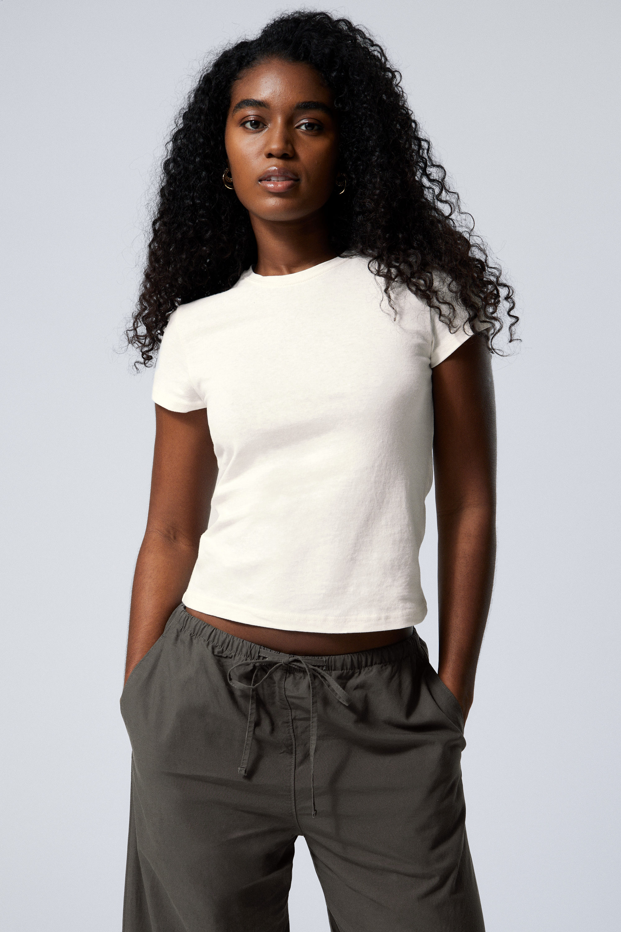Slim Short-Sleeved Cotton T-Shirt