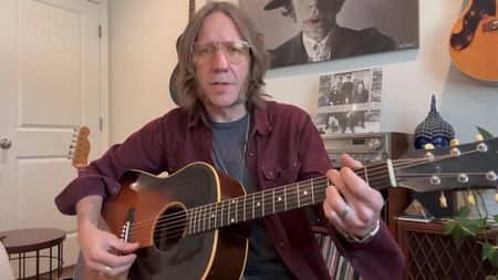 A still from Charlie Starr's acoustic lesson in Csus2 tuning