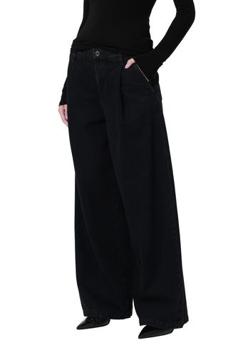 Ellis Pleated Wide Leg Trouser Jeans