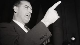 Senator Joseph McCarthy who initiated the 'Red Scare'