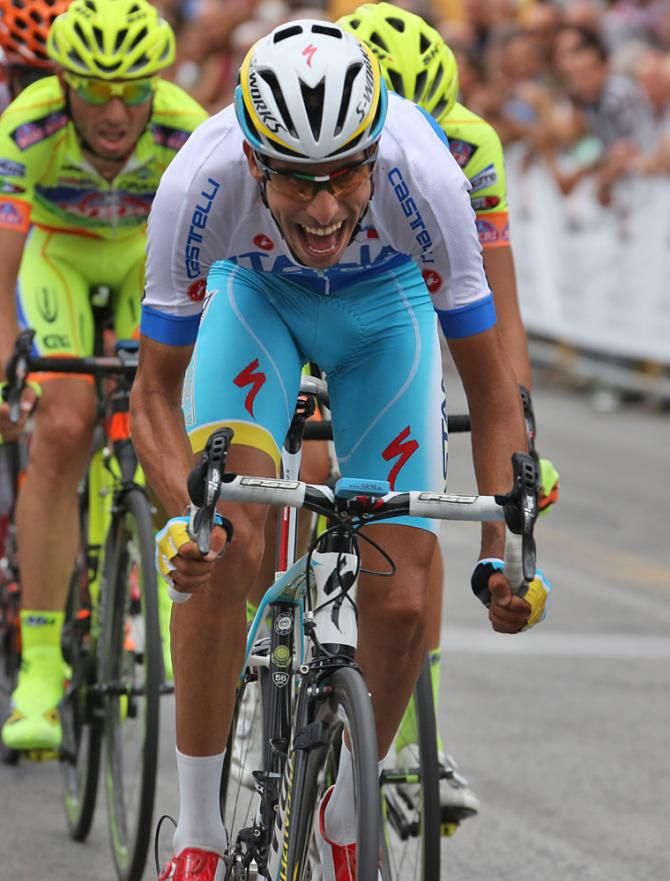 Fabio Aru competes with the Italian national team