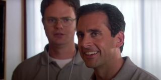 Rainn Wilson and Steve Carell in The Office