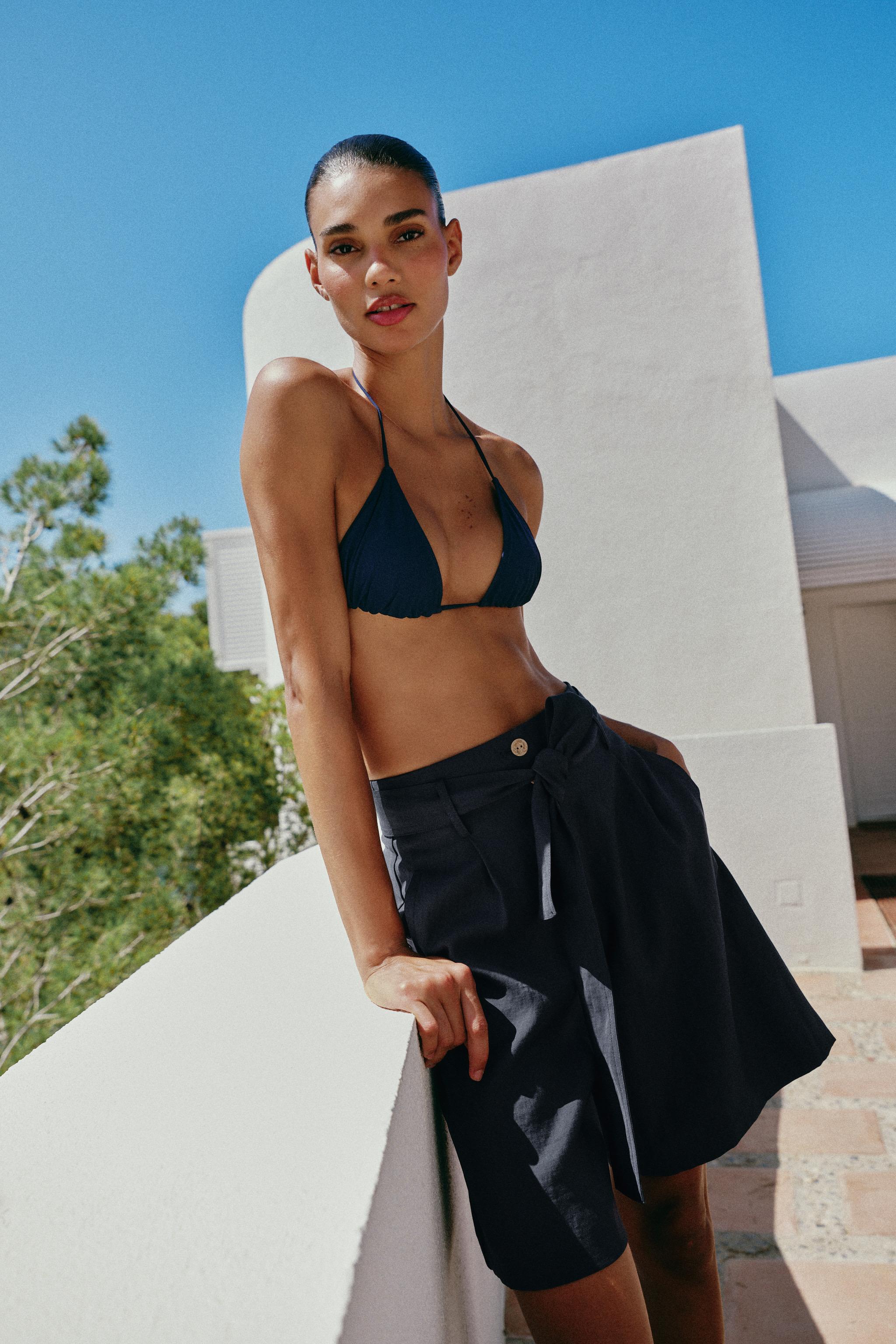 Tie-Belt Shorts
