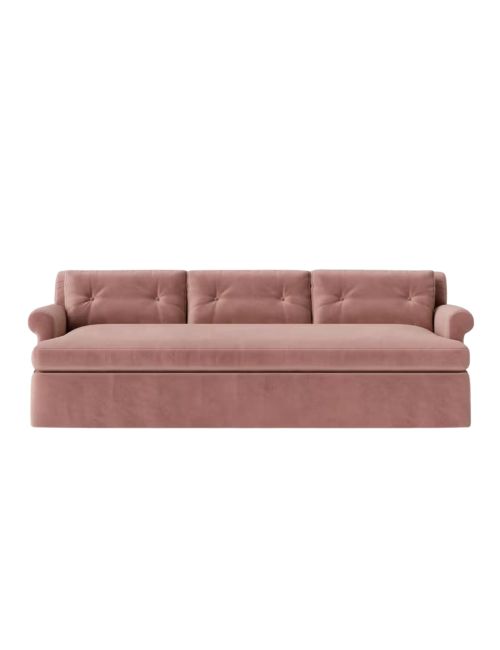 Brookhaven Sofa in Luster Rosewood Velvet