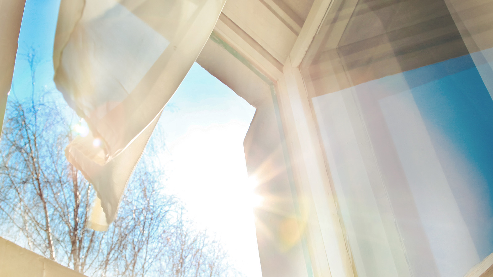 Wind coming in through an open window