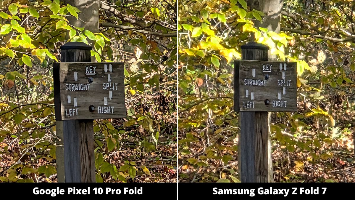 Google Pixel 10 Pro Fold vs. Galaxy Z Fold 7 camera comparisons