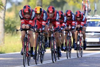 Alessandro Ballan, Philippe Gilbert, Taylor Phinney, Marco Pinotti, Manuel Quinziato and Tejay van Garderen (BMC)